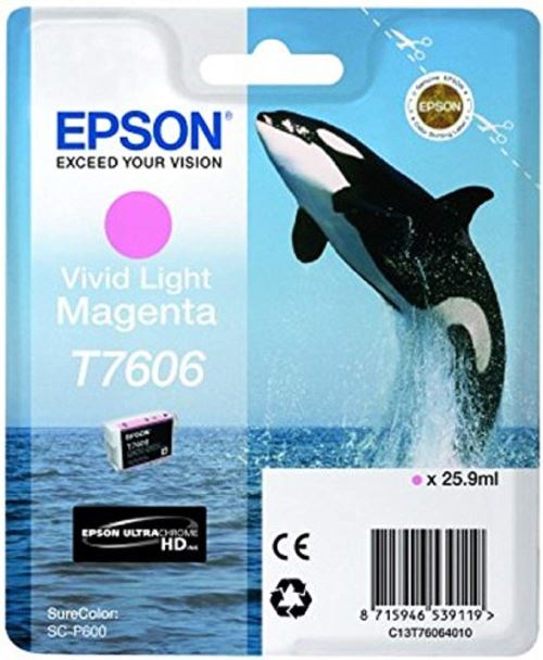 Epson T7606 Cartouche d'encre Vivid Magenta Clair