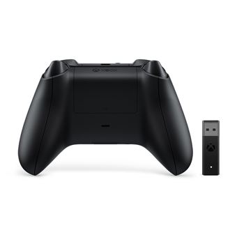 Manette Xbox Séries X avec adaptateur sans-fil Windows 10 Noir