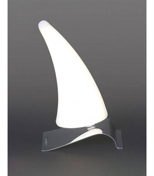 Lampe de Table Mistral Left 6W LED 3000K, 540lm, chrome poli/acrylique givré