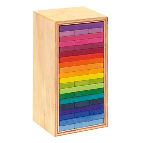 Glückskäfer planches de construction en bois 22 cm multicolore 60 pièces