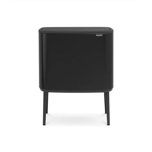 Brabantia - 316203 - Poubelle Bo Touch Bin, 11 + 23 Litres, Noir Mat