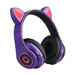 Casque bluetooth 5.0 sans fil pour enfants chat-oreille pv33