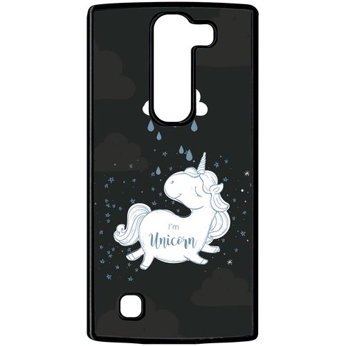 Coque Lg G4 Mini Unicorne Nuage Fond Noir