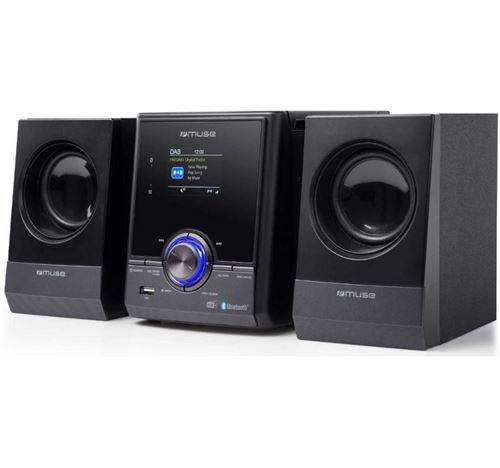 Micro-chaîne 30w noir avec bluetooth Muse m50dbt