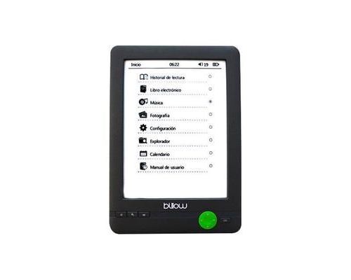 billow E03FL Lecteur eBook 4 Go 6 monochrome E Ink Front Light (800 x 600) Logement microSD gris