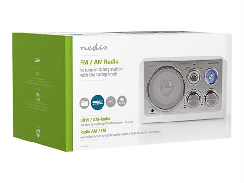Nedis RDFM5100WT - Radio portable - 3 Watt - blanc