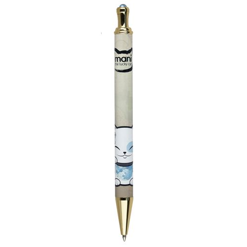 Stylo encre noire Mani The Lucky Cat Beige