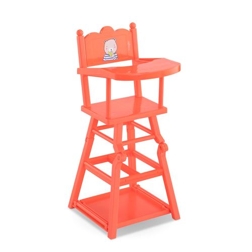 Chaise Haute Corolle Pour Poupon 36 Cm Corail