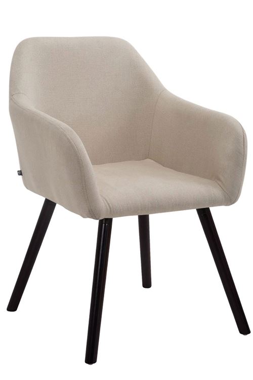 Chaise visiteur Achat V2 tissu , Crème/Café