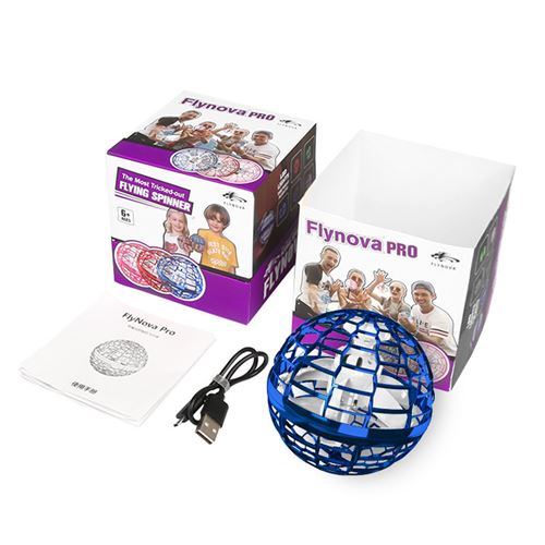 Boule Volante Lumineuse Flying Spinner 360° Rotation RGB - Mini Drone Jouet Magique Boomerang Pour Enfants Dès 6 Ans Jouet Volant Rechargeable Usb