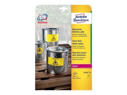 Avery L6105-20 - étiquettes - 540 étiquette(s)