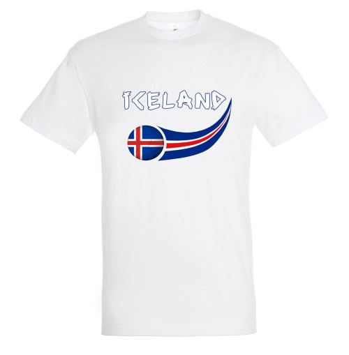 Supportershop Islande Enfant T-Shirt, Blanc, FR : (Taille Fabricant : 6 Ans)