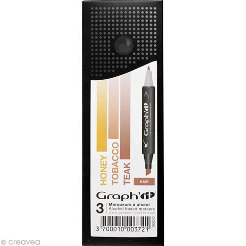 Set 3 Marqueurs à alcool Graph'it - Dégradé Hair - Graph it