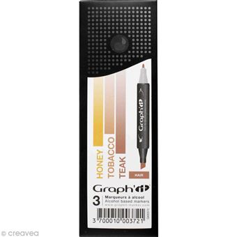 Set 3 Marqueurs à alcool Graph'it - Dégradé Hair - Graph it