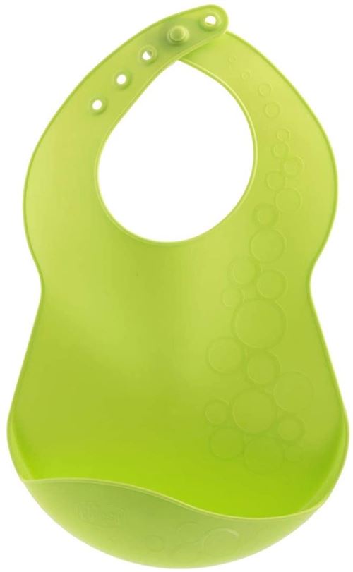 Chicco bavoir junior 35,5 cm PVC vert