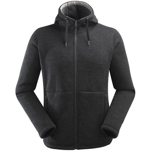 Veste Polaire Chaude à Capuche Randonnée Cali homme Black L