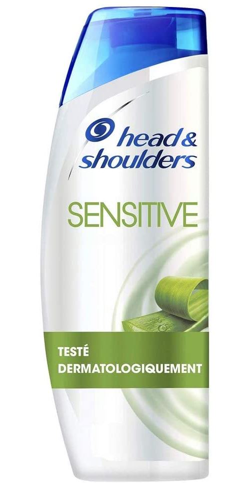 Head & Shoulders, Shampoing Antipelliculaire Sensitive, pour Cuir Chevelu Sensible à l'Aloe Vera, Format 500ml