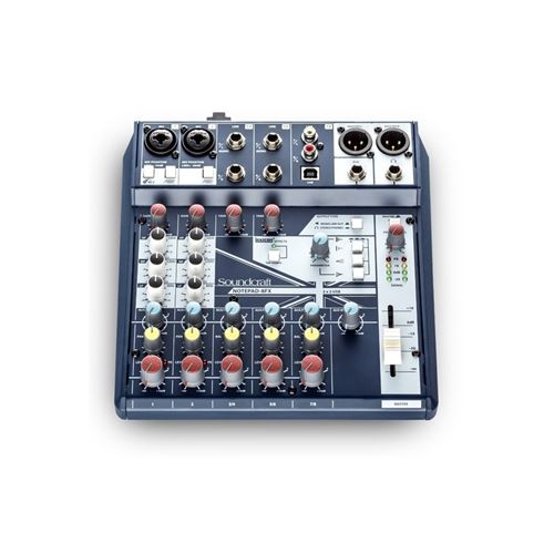 SOUNDCRAFT NOTEPAD 8FX Console de mixage avec USB I/O