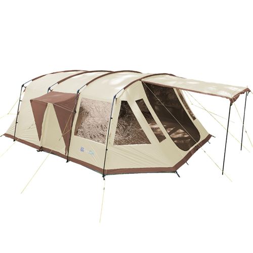 Skandika Nordland 6 - Tente familiale tunnel - 6 personnes - 580 x 440 cm - Beige