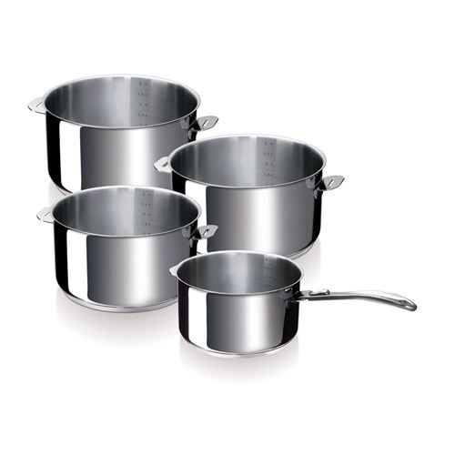 Série de 4 casseroles inox 14/16/18/20cm Beka 12326984