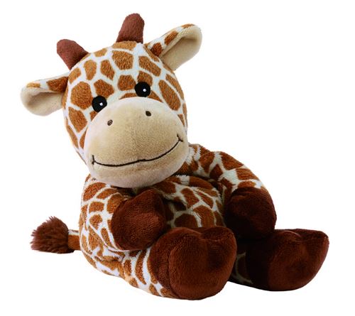 Warmies girafe câline chaude marron 35 cm