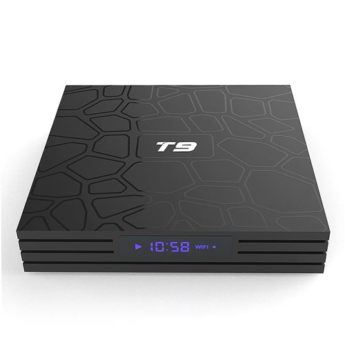 TV BOX - T9 RK3328 4K 2.4G WIFI Bluetooth USB 3.0 32 Go Smart TV Box pour Android 8.1