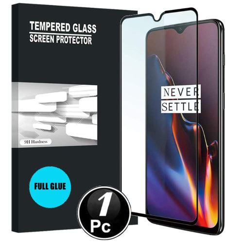 OnePlus 7 Vitre protection d'ecran en verre trempé incassable protection integrale Full 3D Tempered Glass FULL GLUE - [X1-Noir]