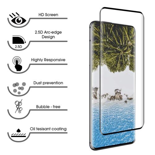 3D Tempered Glass iPhone 14 Plus - Vitre de protection d'écran intégrale  verre trempé avec bords noirs