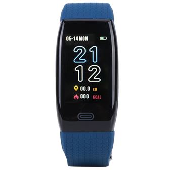 Bracelet connecté de sport intelligent Compte de pas Température corporelle  multifonction - Bleu - Montre connectée - Achat \u0026 prix | fnac