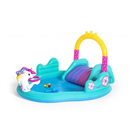 Bestway Centre de jeu gonflable Licorne magique Multicolore