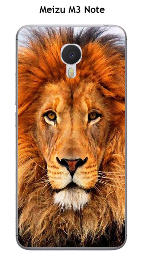 Coque TPU gel souple Meizu M3 Note design Lion