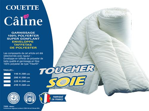 Couette bleu calin caline 140x200cm