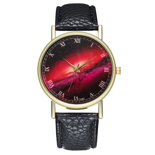 Montre Star Tendance Tendance Quartz Montre Pourpre Galaxy T340-Anoir