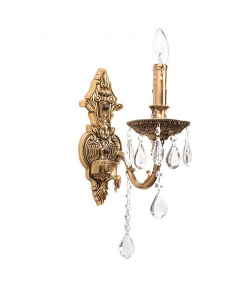 Applique murale laiton Classic 1 ampoule 26 Cm