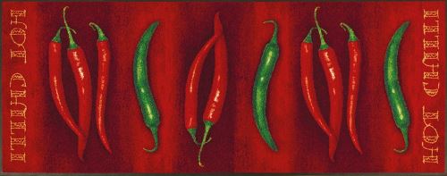 wash + dry - Tapis Hot Chilli 75x190, Rouge