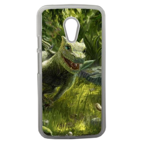 Coque Bébé Dragon Compatible Motorola Moto G2 Transparent