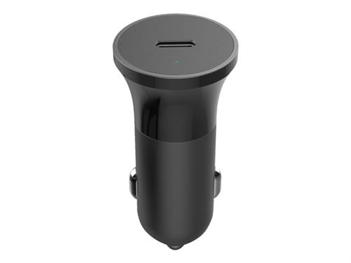 BigBen Connected - Stroomadapter voor auto - 20 Watt - PD (USB-C met stroomtoevoer) - zwart