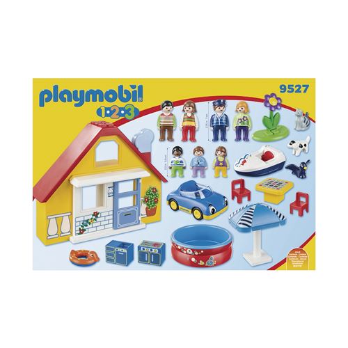 Playmobil 1.2.3 9527 Maison de Vacances - les Prix d'Occasion ou Neuf