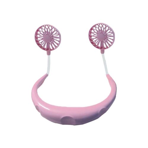 Ventilateur USB rechargeable LED Éventail suspendu rose