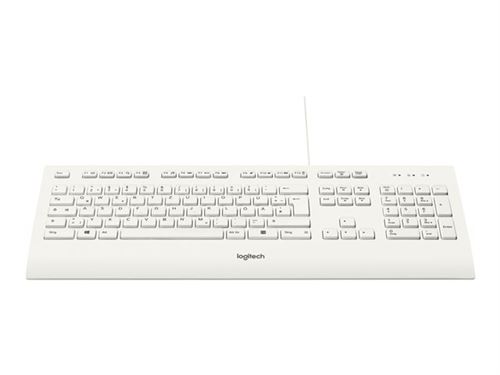 Logitech k280e usb qwertz allemand blanc clavier - claviers (standard, avec fil, usb, qwertz, blanc)