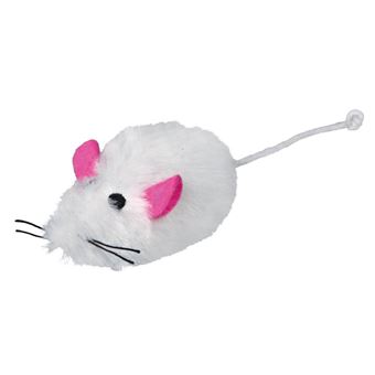 Lot De 2 Souris Peluche 1 Blanche Et 1 Grise Pour Chat Jouets Et Vetements Pour Chat Achat Prix Fnac