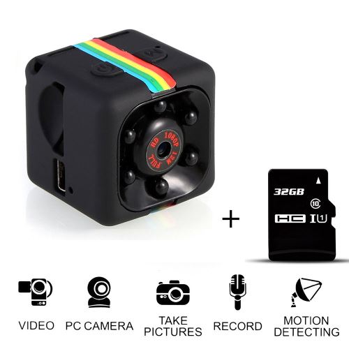 SQ11 Mini Full HD 1080P Enregistreur DVR Caméra DV Action Sports Caméra 32G TF carte