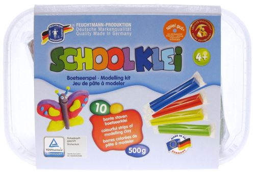 Feuchtmann Schul-Knet Clay Set One for Two - Maxi Box 500 grammes