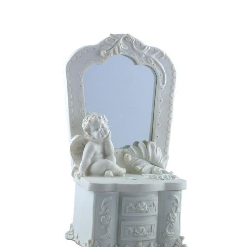 Boite Miroir Ange - Hauteur 17 cm