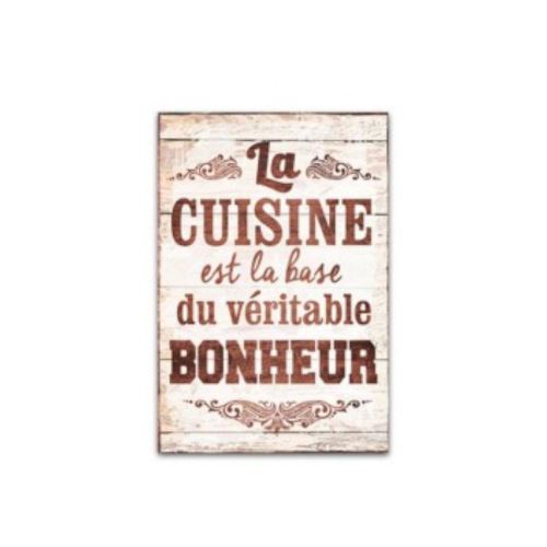 Cadre Citation La Cuisine Est La Base Du Veritable Bonheur Achat Prix Fnac