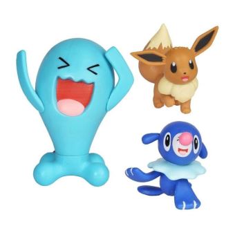 Pack de 3 figurines Pokémon Otaquin Evoli et Qulbutoké