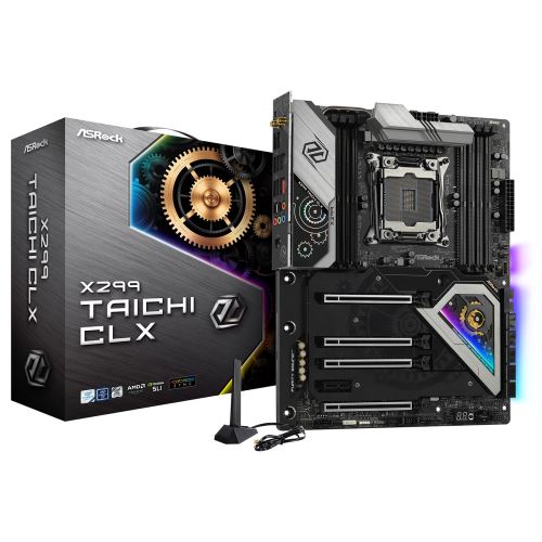 ASRock X299 Taichi CLX - Carte mère ATX Socket 2066 Intel X299 Express - 8x DDR4 - SATA 6Gb/s + M.2 - USB 3.2 2x2 - 4x PCI-Express