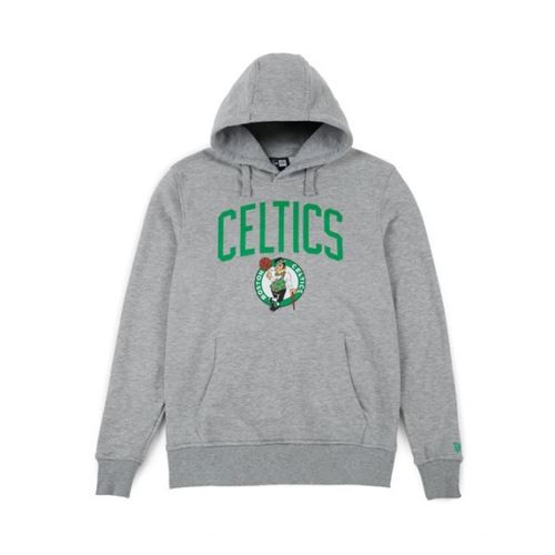 Sweat à Capuche NBA Boston Celtics New Era Team logo Gris pour Homme
