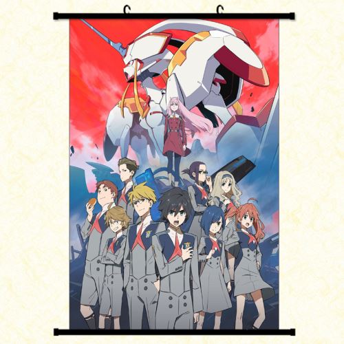 Poster en toile étanche avec cadre en PVC - DARLING in the FRANXX (#627),40x60 CM