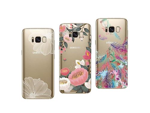 3 coques Compatibles Samsung Galaxy S8 gel souple solide résistant Anti Choc avec Impression de qualité (Pack#14)